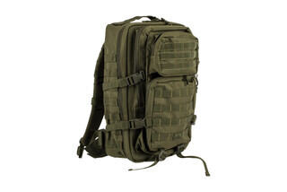The Red Rock Outdoor Gear Assault Pack is made from durable OD Green Nylon